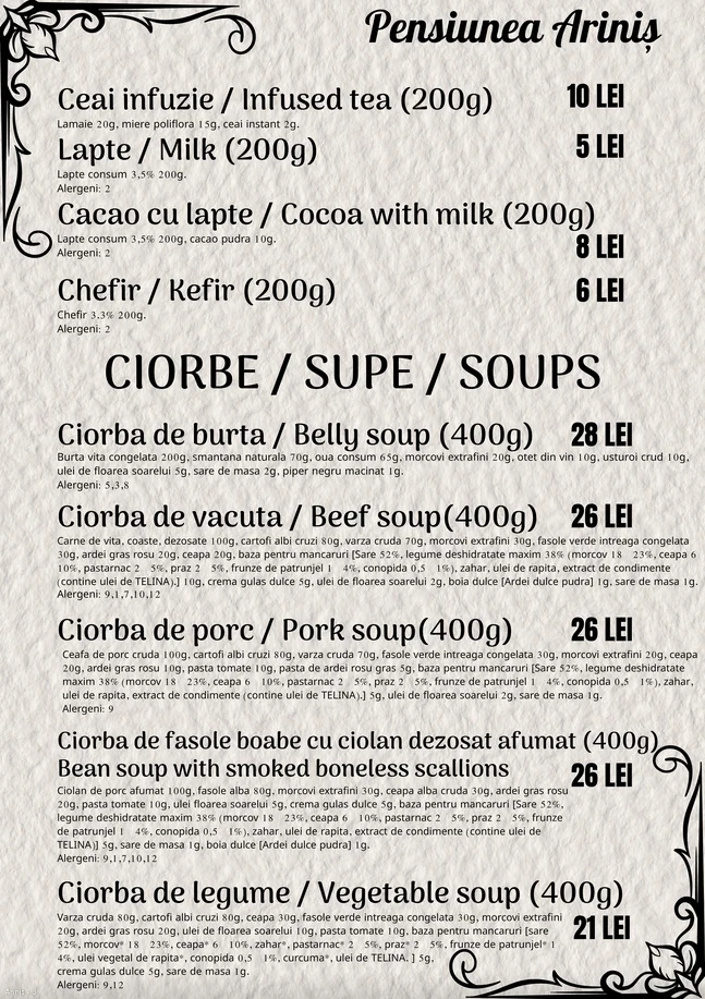 Băuturi calde și ciorbe