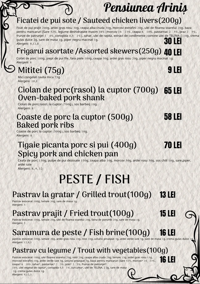 Fel principal și pește